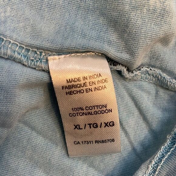 buffalo David bitton mens blue tropical t-shirt size XL - Picture 6 of 7